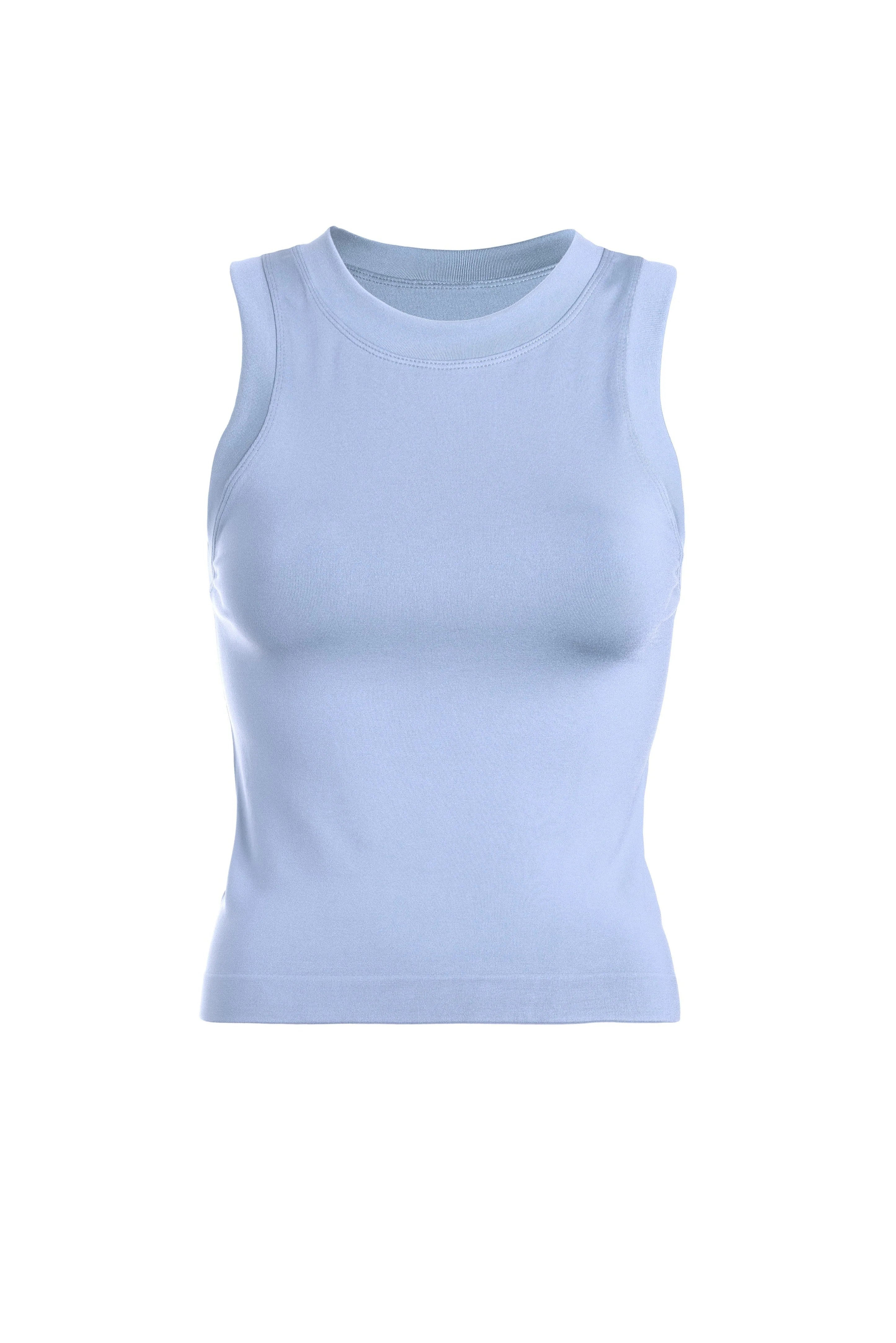 Smooth Baby Blue Basic Top
