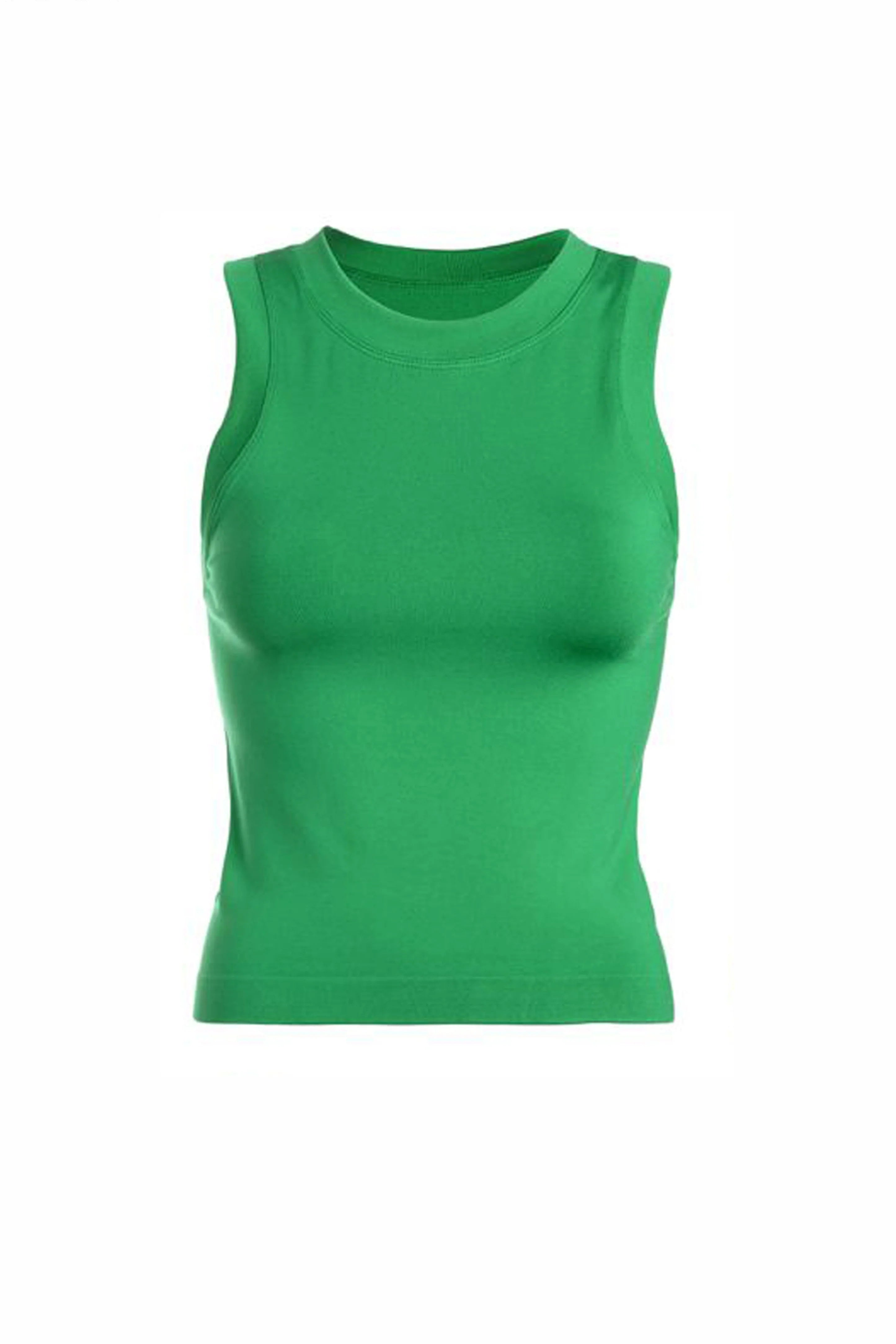 Smooth Kelly Green Basic Top