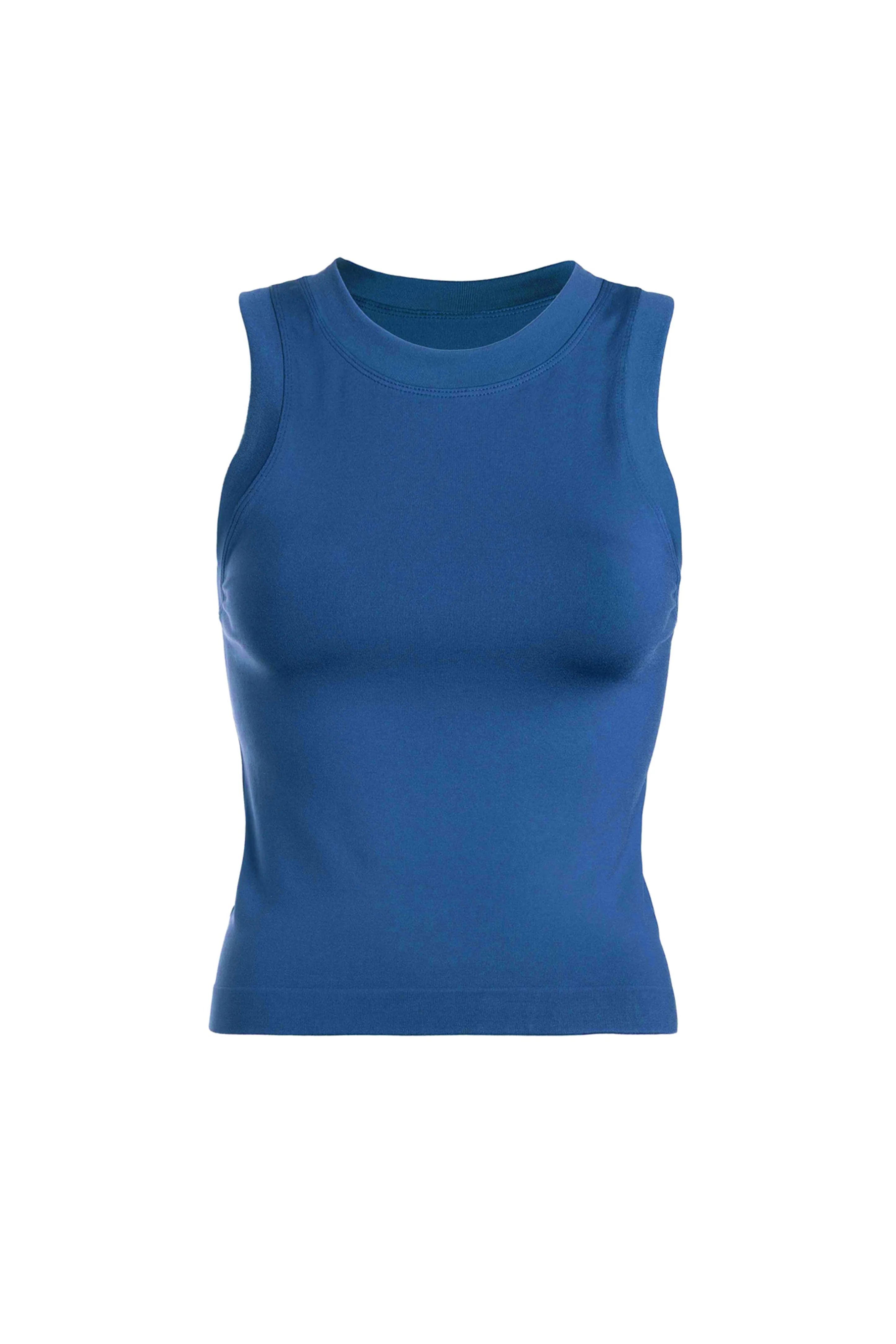 Smooth Steel Blue Basic Top